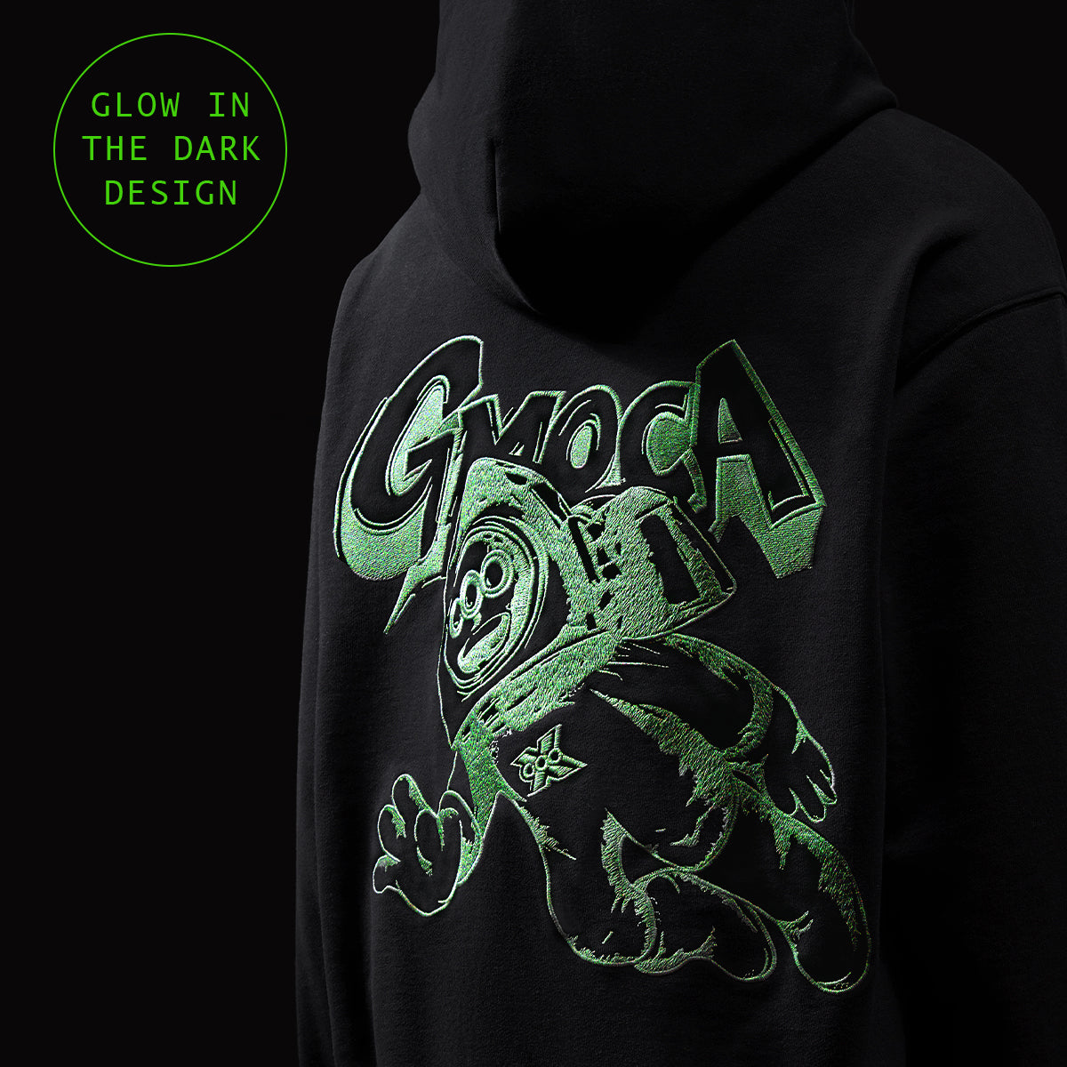 MOCA X NXTLABS Glow In The Dark Spaceman Hoodie