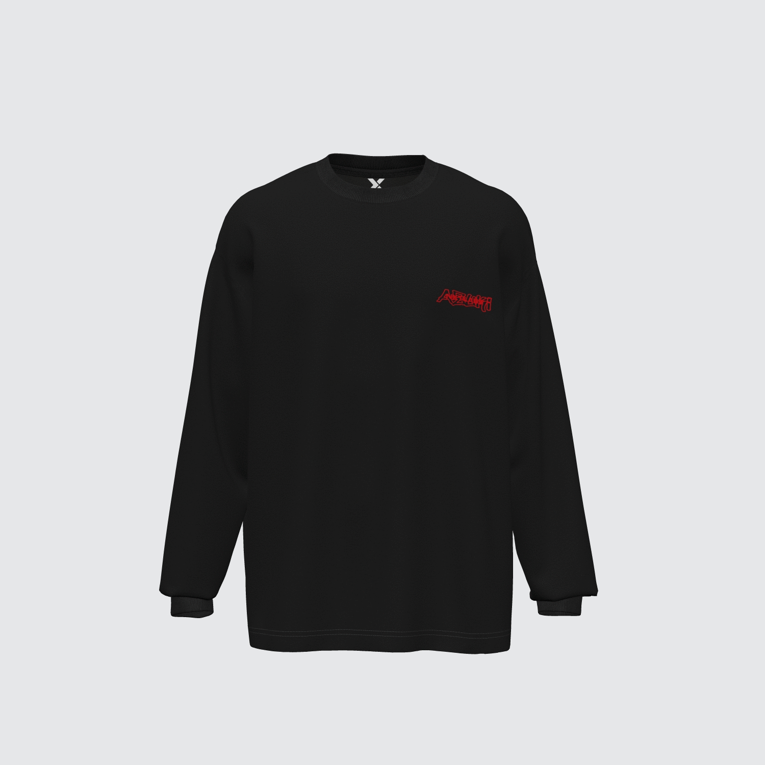 NXT AZUKI No.4589 Black Long Sleeve T-Shirt