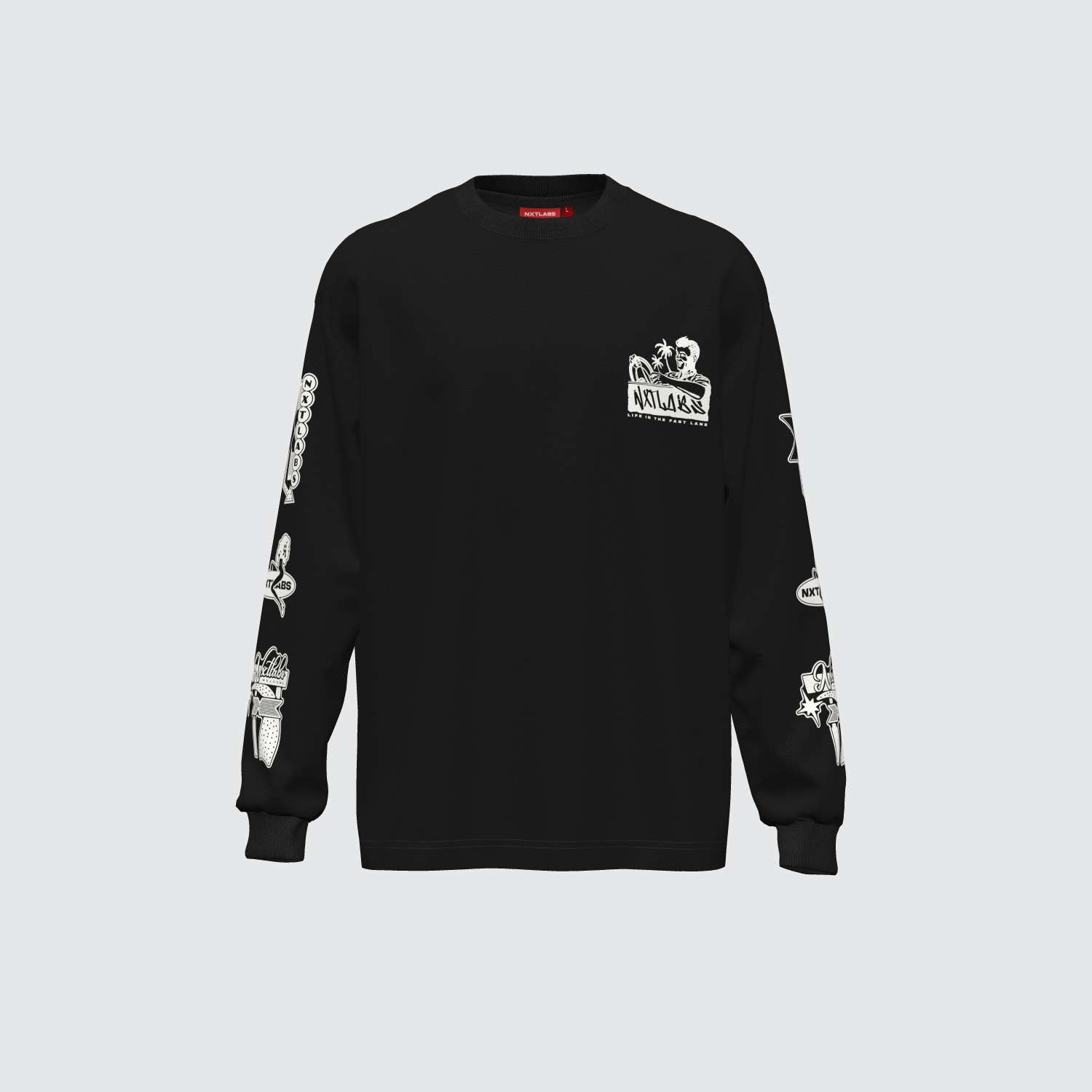 City Pop Light Board Long Sleeve T-Shirt