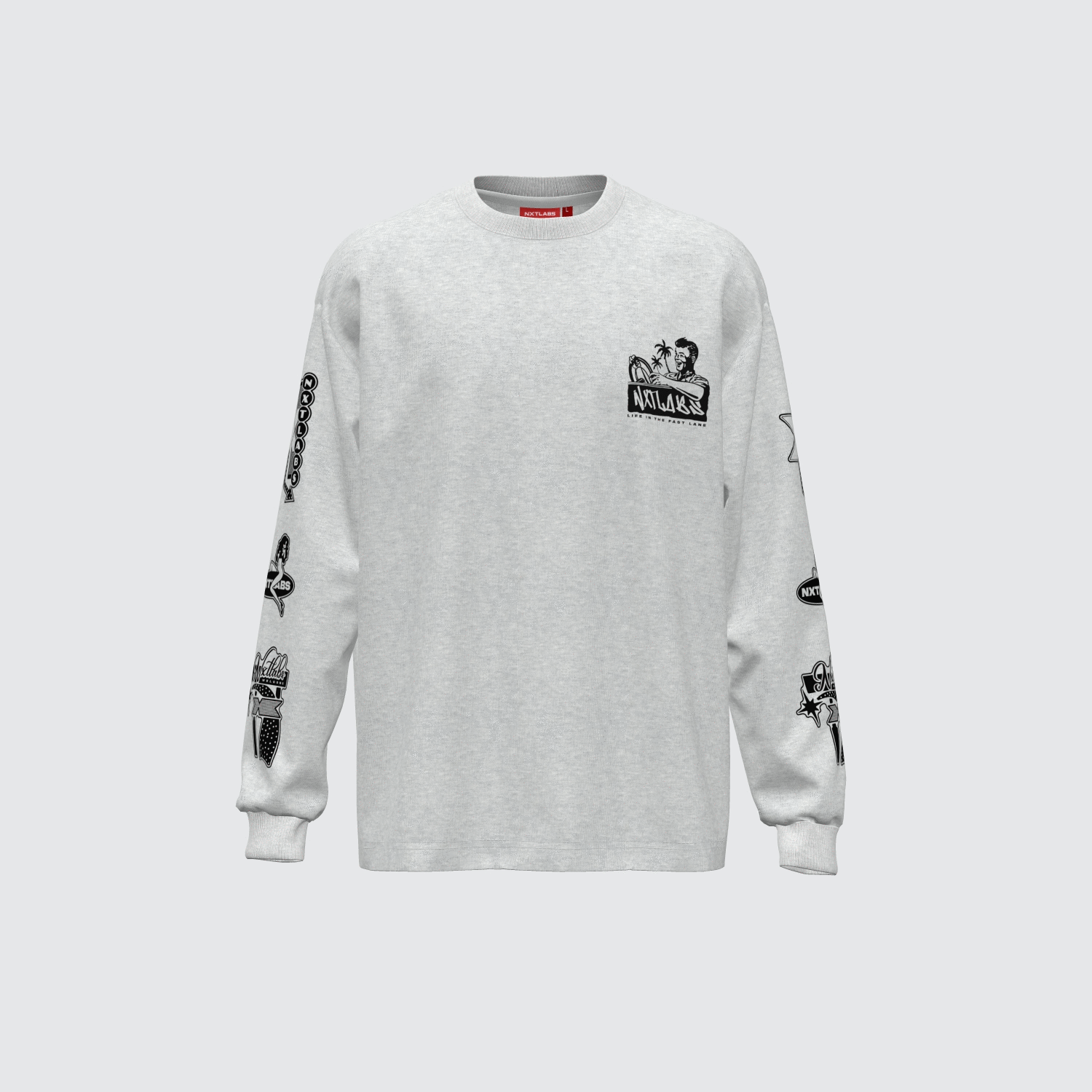 City Pop Light Board Long Sleeve T-Shirt