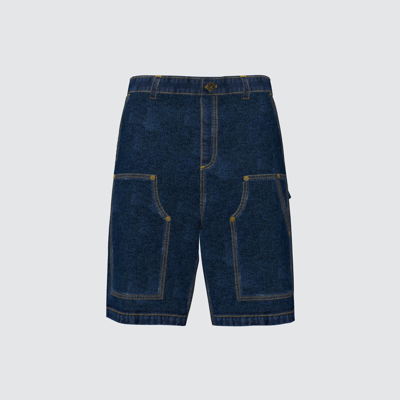 Classic Denim Double Knee Shorts