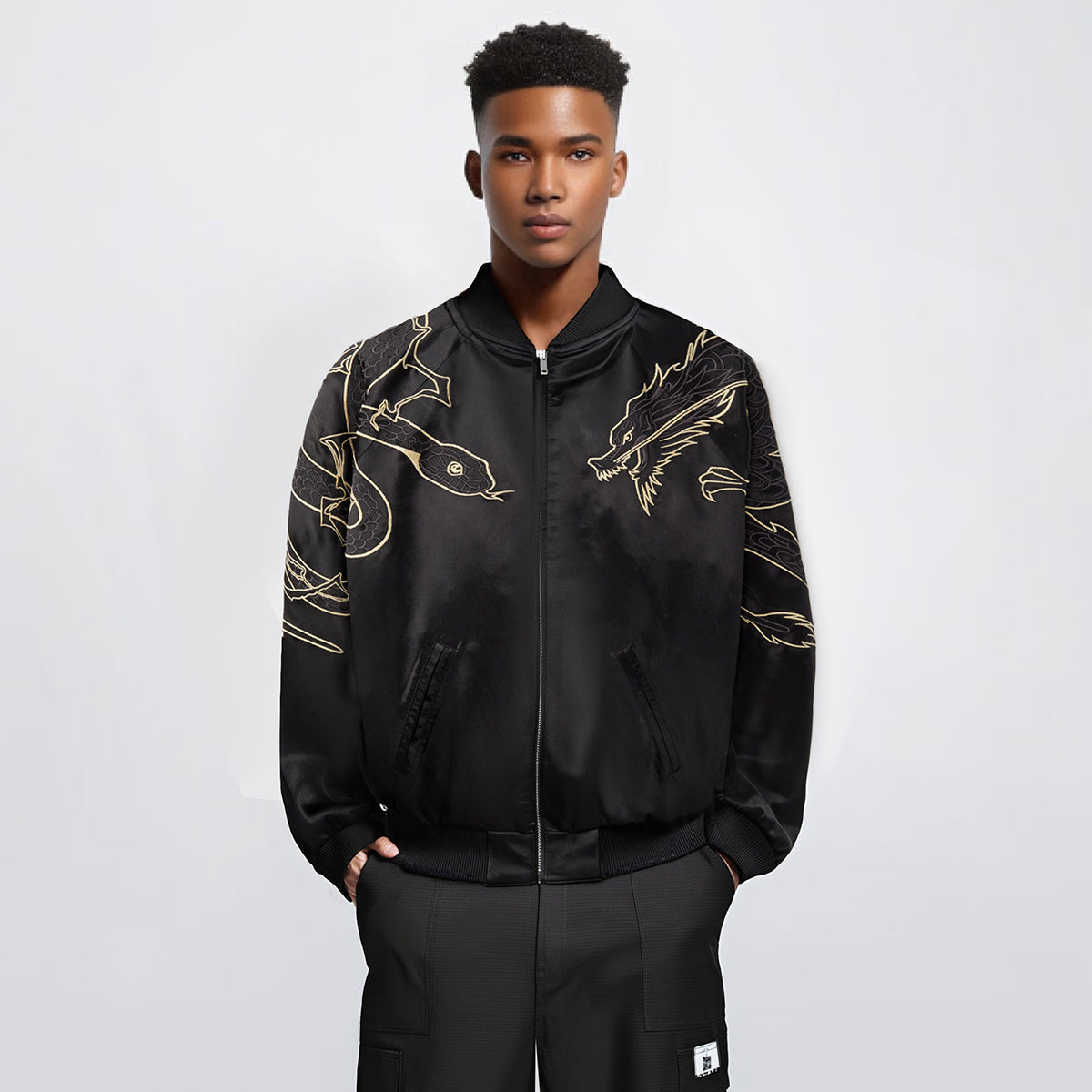 Year of The Snake Glow-In-Dark Bomber Jacket