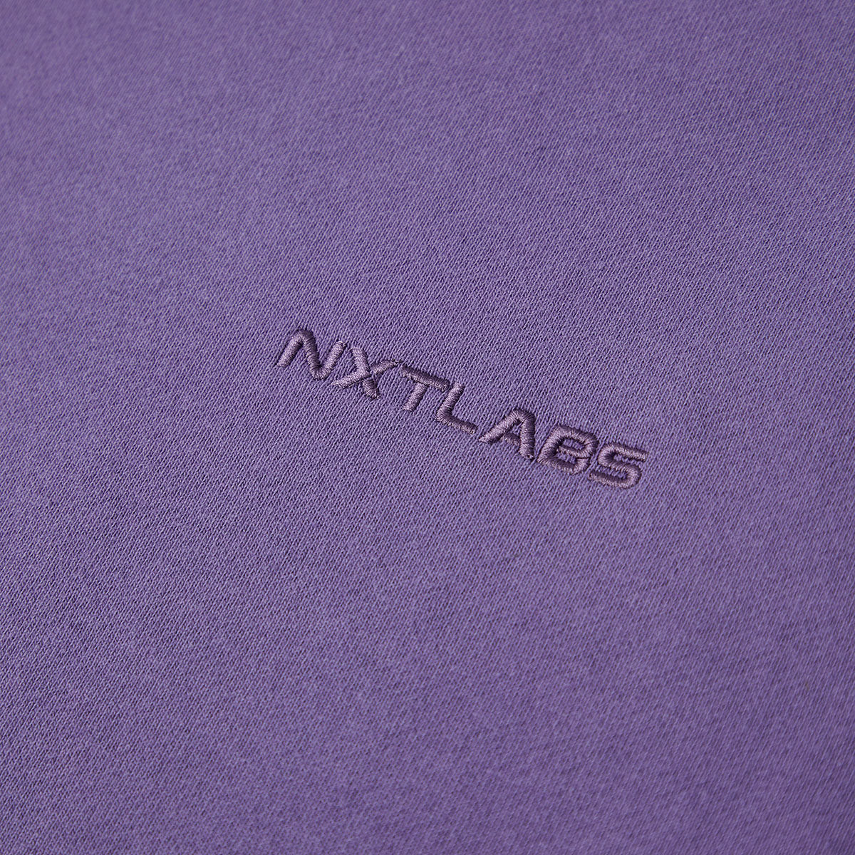 Embroidery Purple Logo Sweatshirt