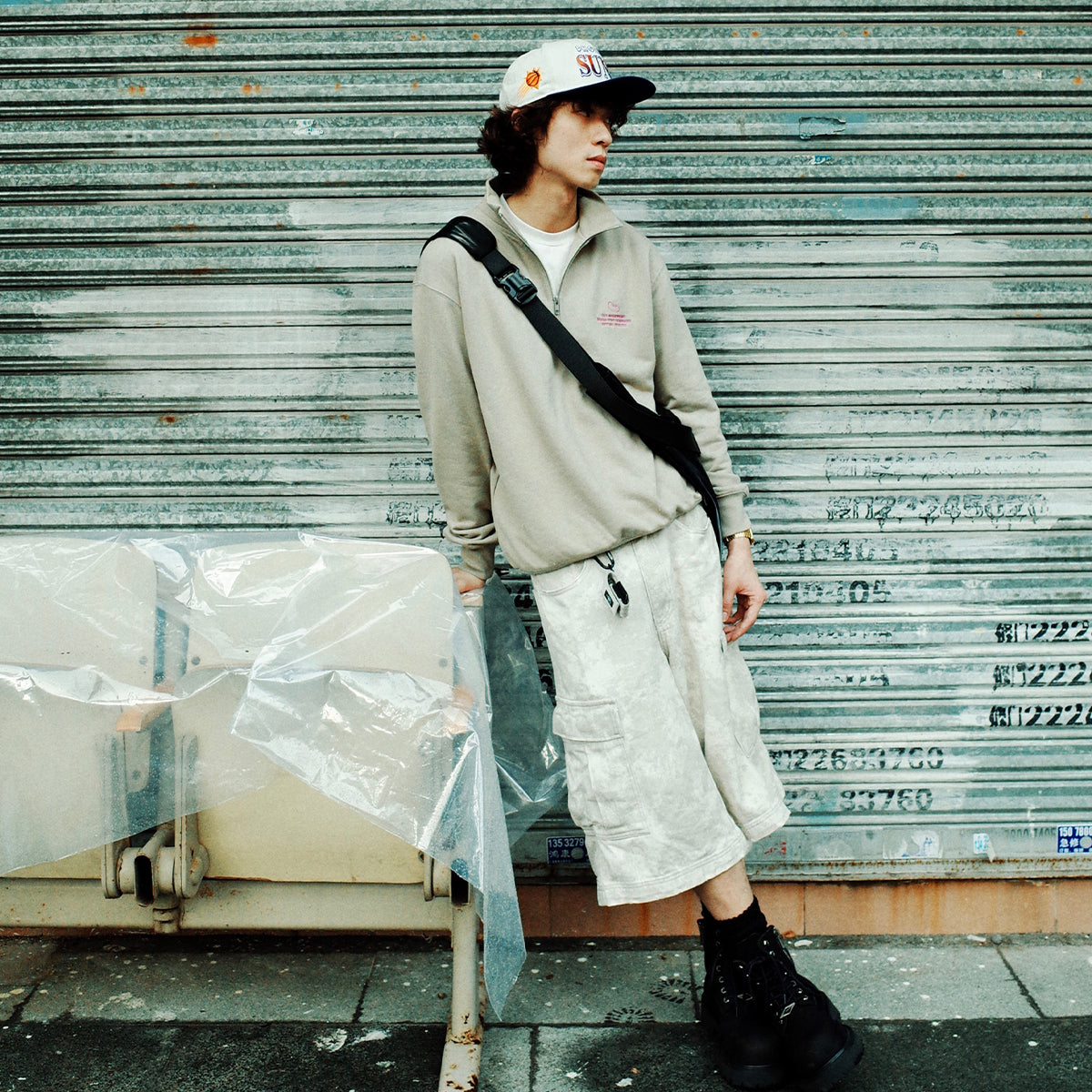 Bean Half Zip Funnel-Neck Sweatshirt