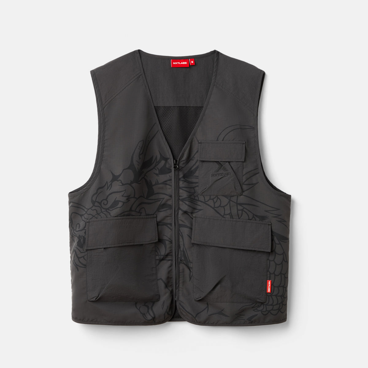Dragon Printed Utility Vest
