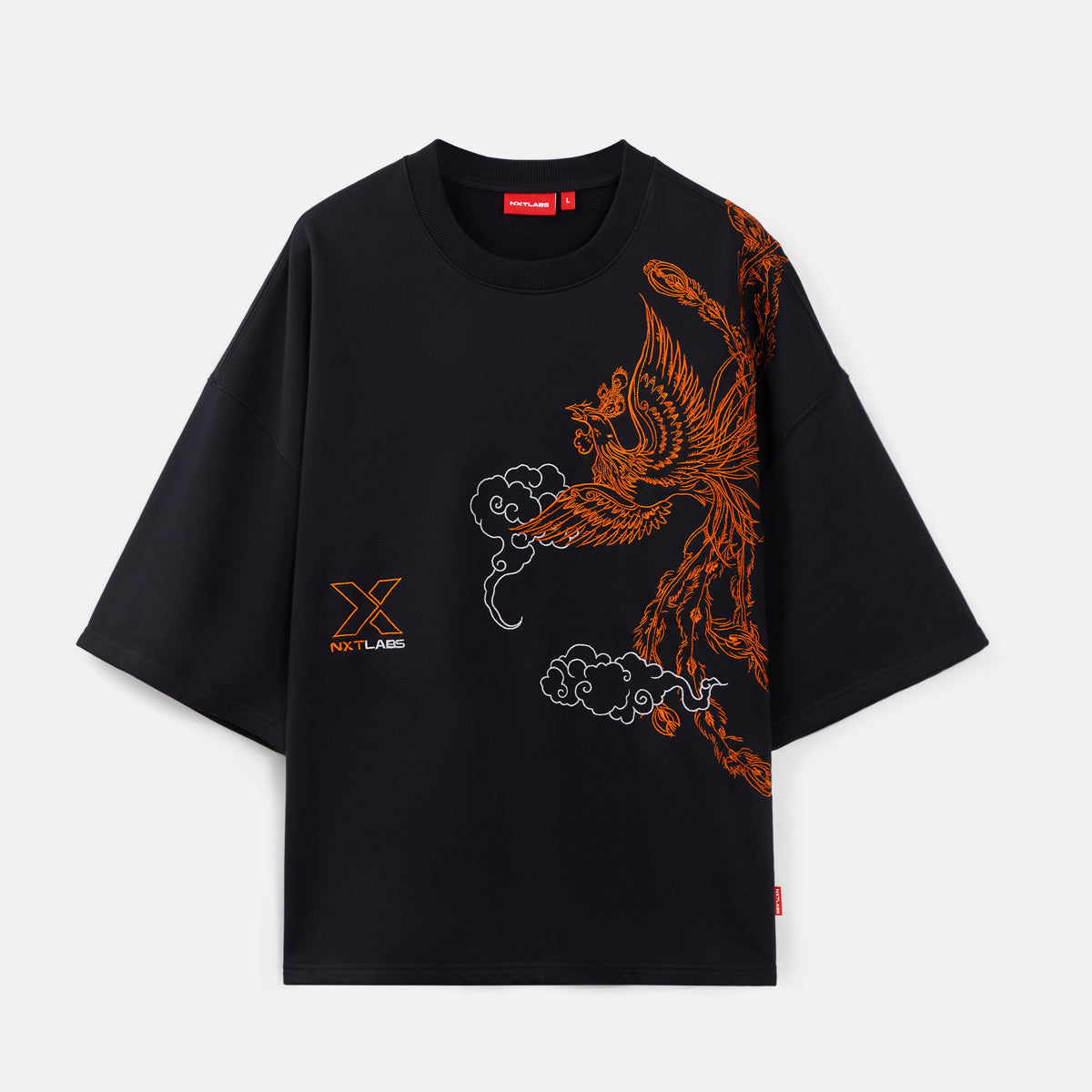 Fire Bird Embroidered French Terry Tee