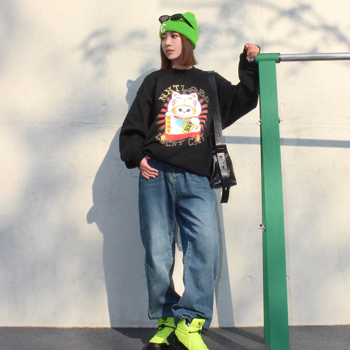 Maneki Beanz Lucky Cat Sweatshirt