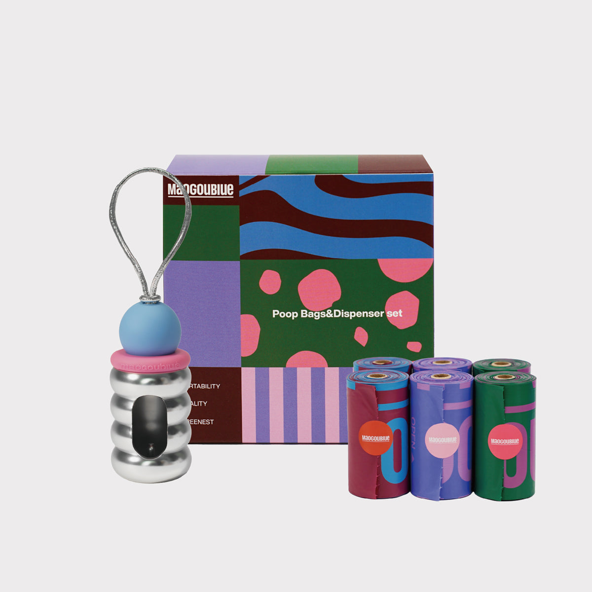 Maogoublue Pet Capsule Poop Bag Holder