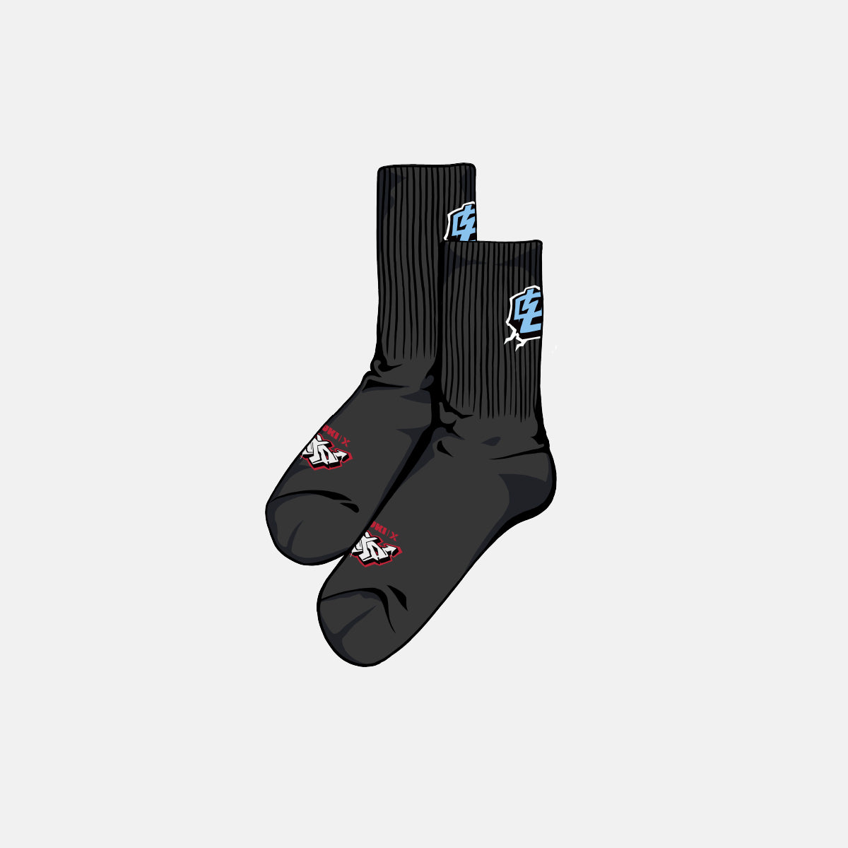 NXT AZUKI World-The Origin, Crew Socks
