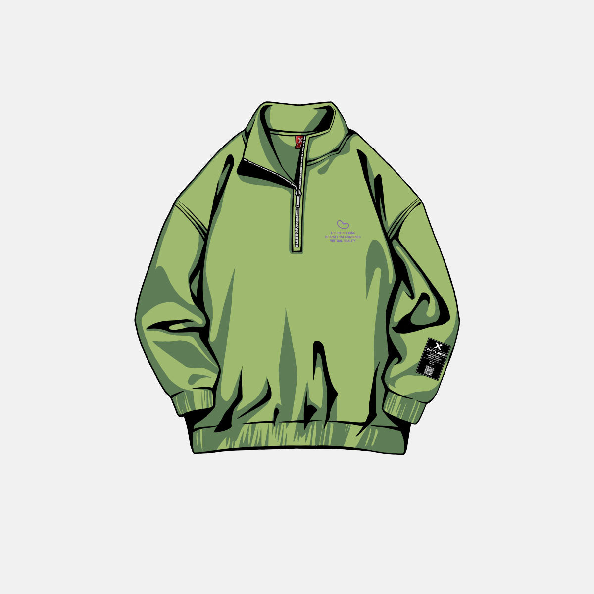 Bean Half Zip Funnel-Neck Sweatshirt