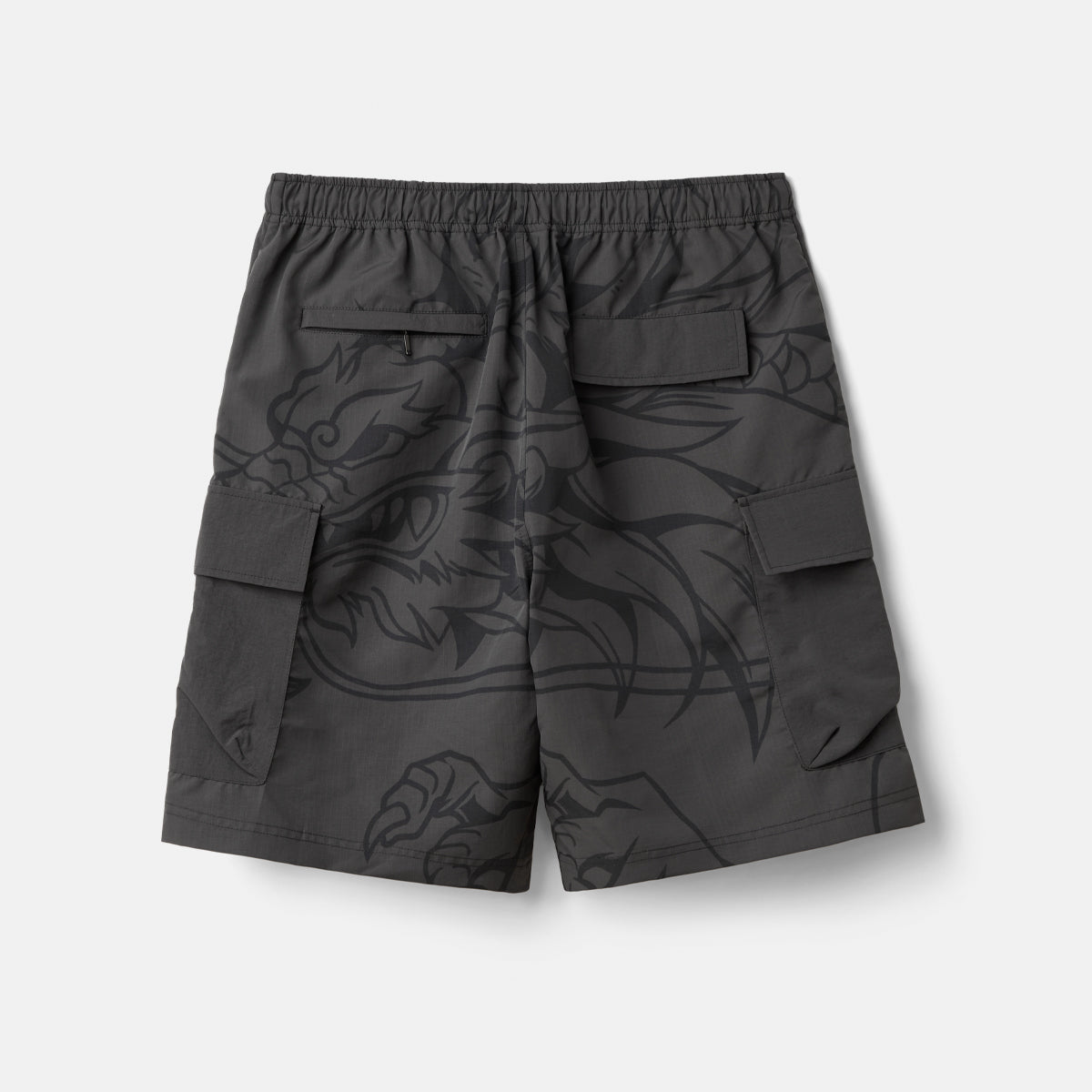 Dragon Printed Utility Shorts