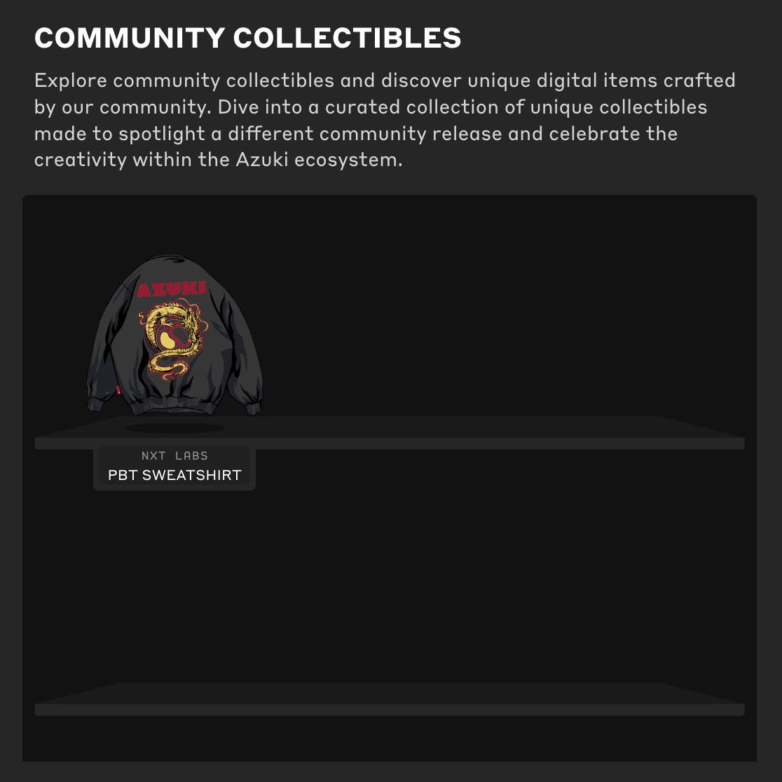 AZUKI 2024 SH Garden Tour, Year of The Dragon PBT Sweatshirt