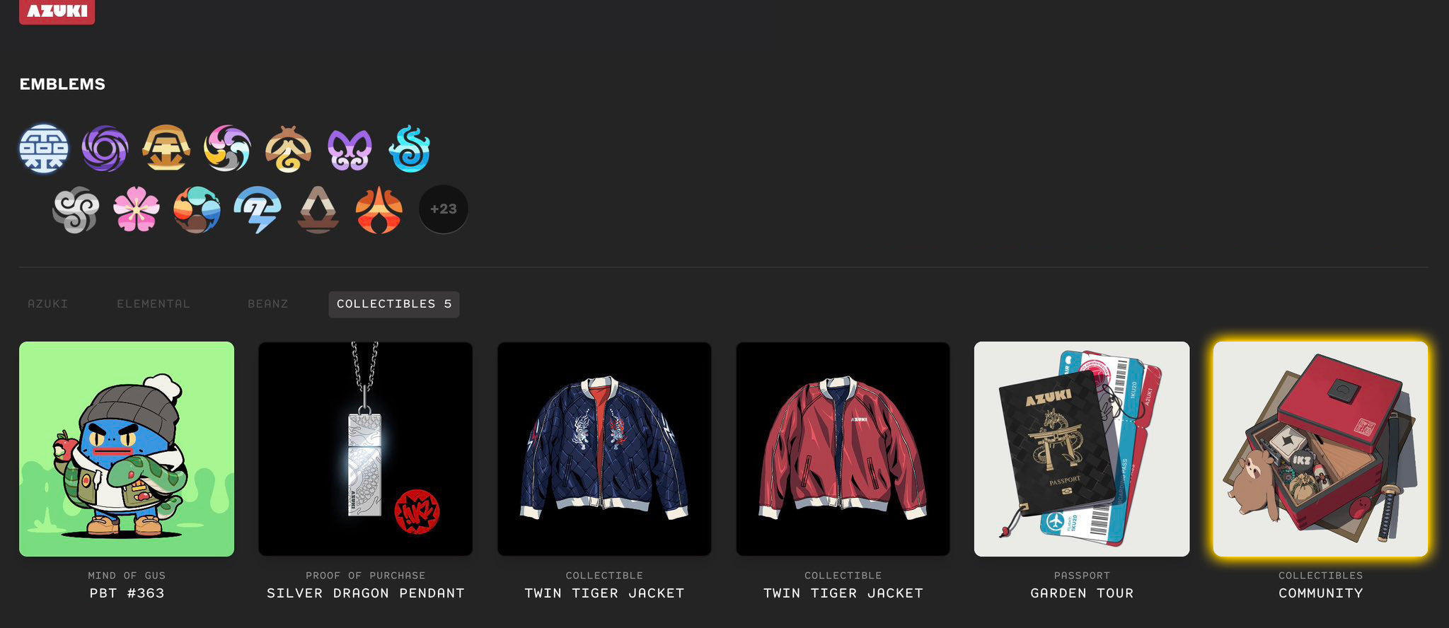 AZUKI 2024 SH Garden Tour, Year of The Dragon PBT Sweatshirt