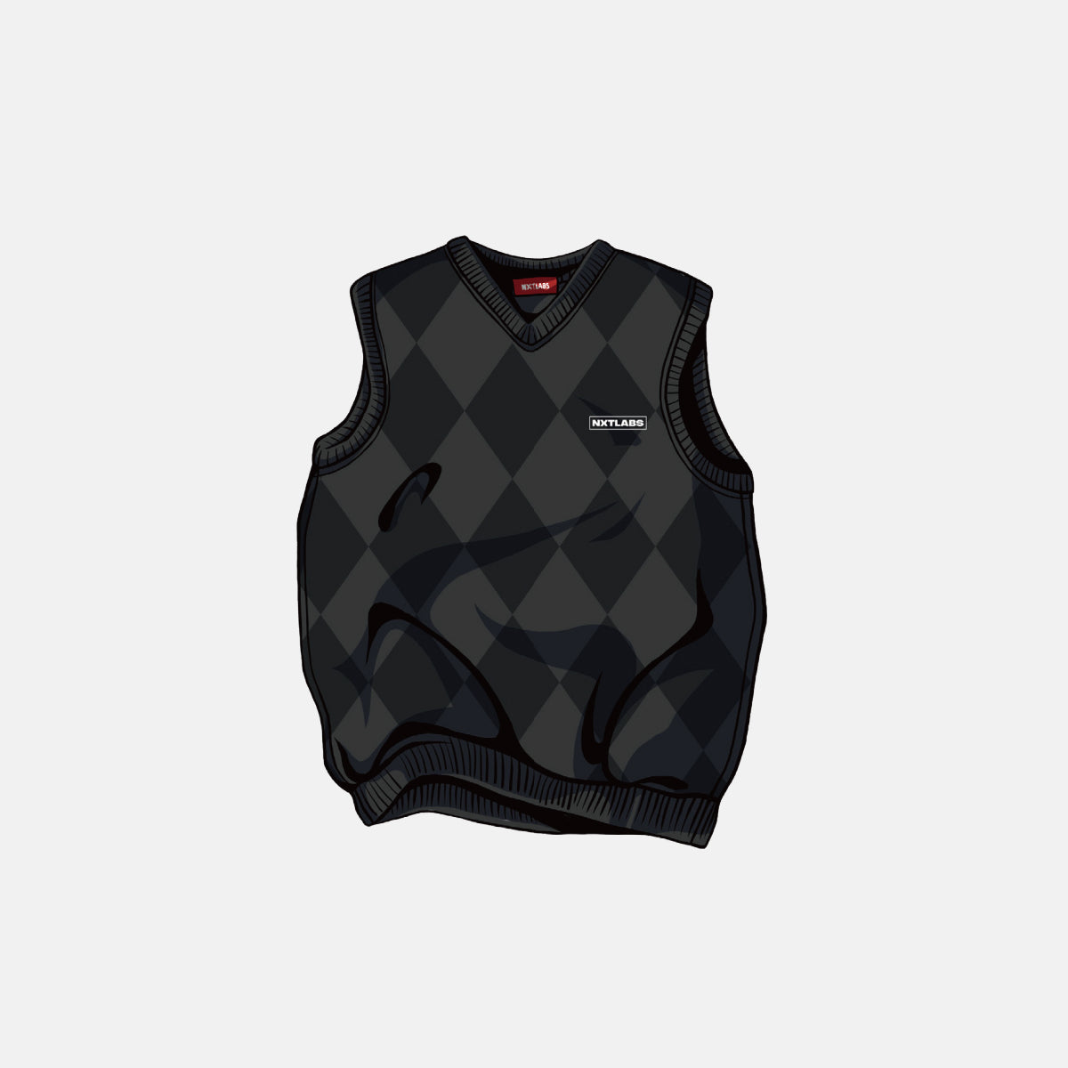 V-Neck Argyle Sweater Vest