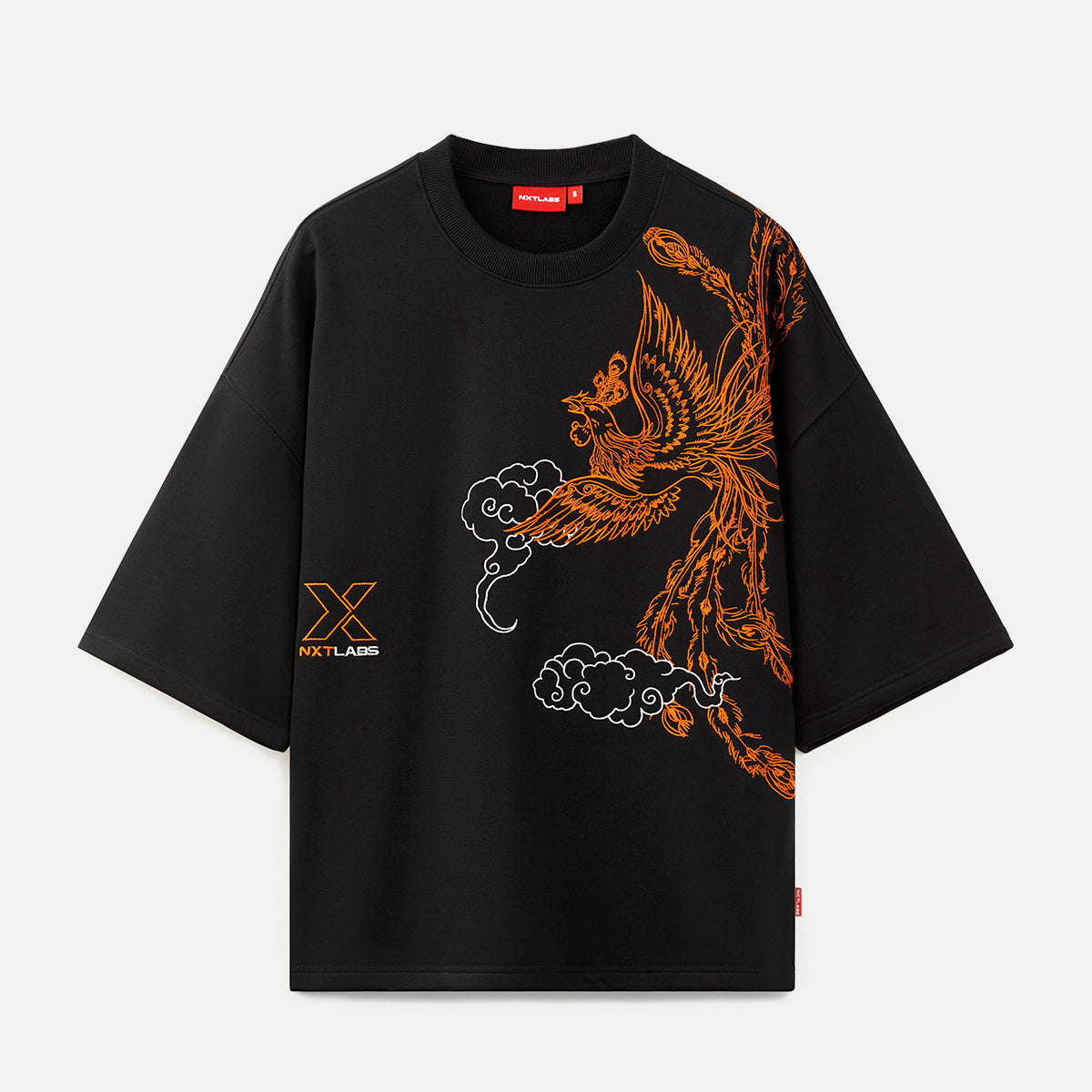 Fire Bird Embroidered French Terry Tee