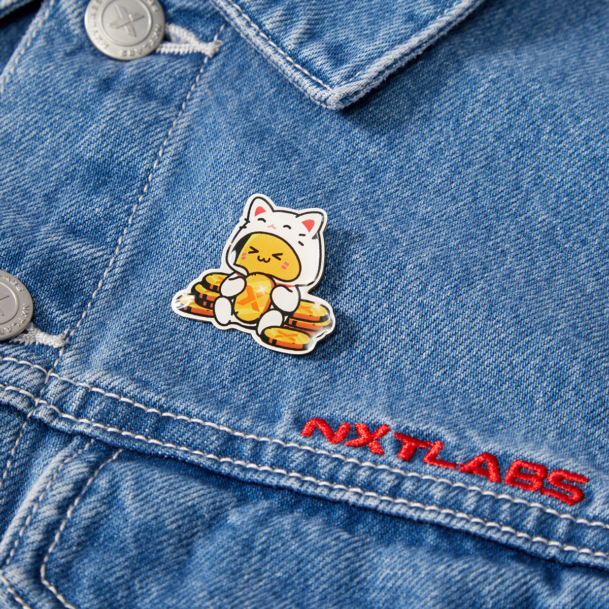 Maneki Beanz Brooch