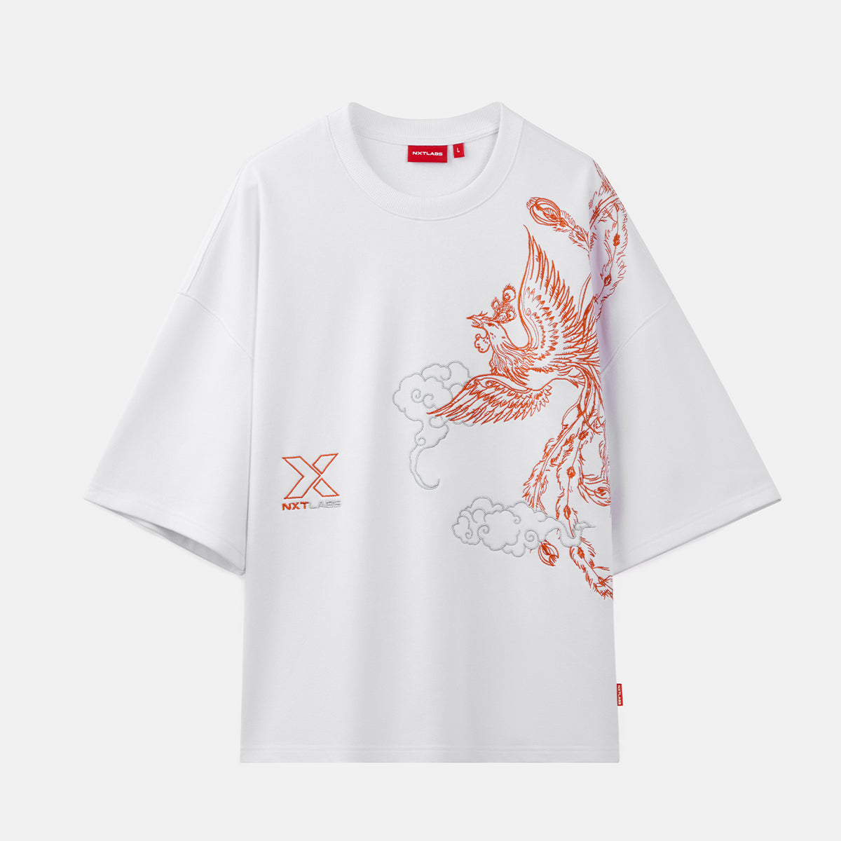 Fire Bird Embroidered French Terry Tee