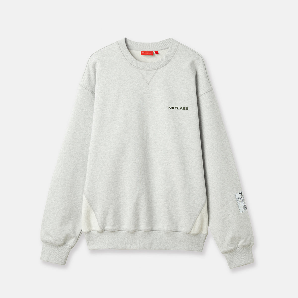 Embroidery Grey Logo Sweatshirt