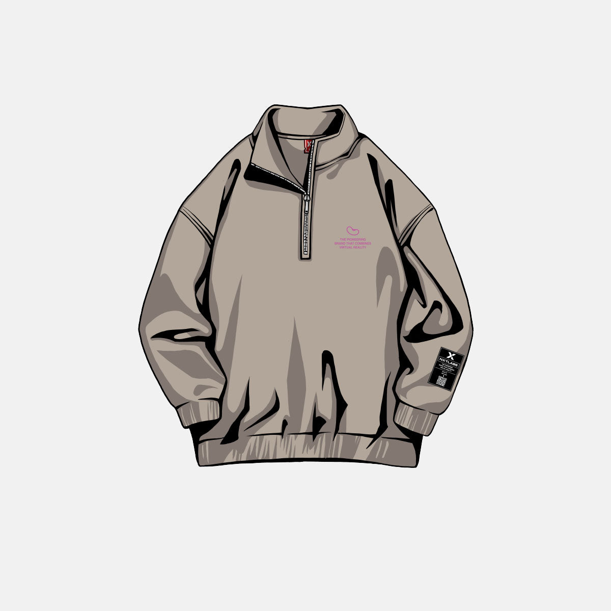 Bean Half Zip Funnel-Neck Sweatshirt