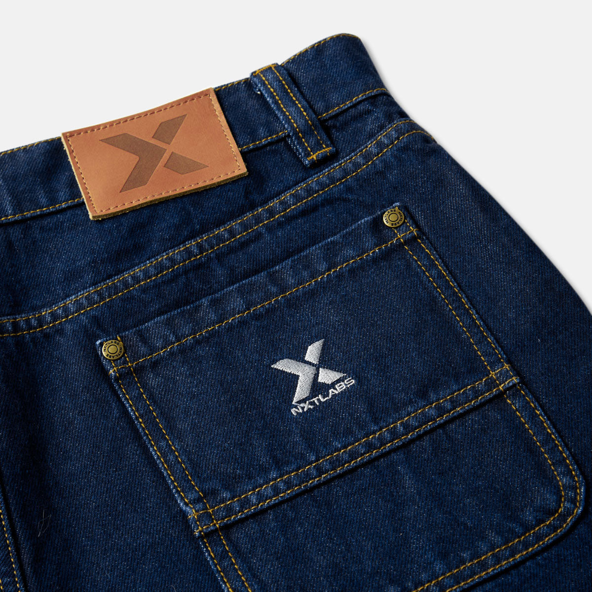 Classic Denim Double Knee Shorts