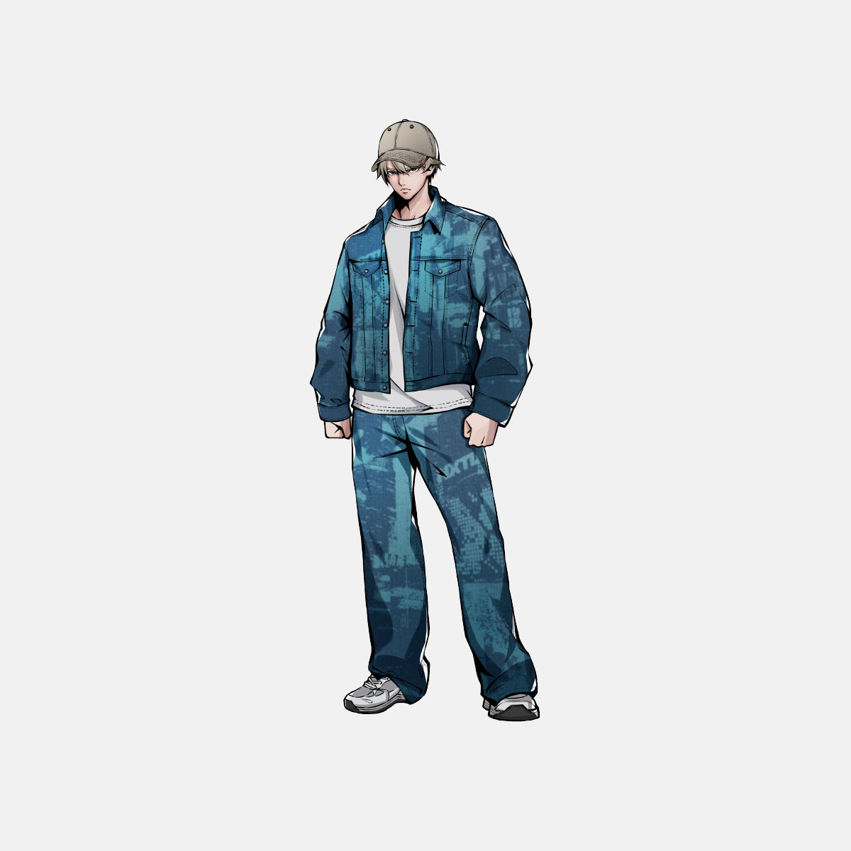 City Laser Print Jeans