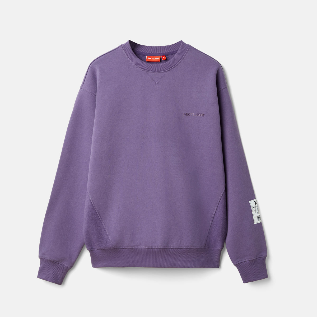 Embroidery Purple Logo Sweatshirt