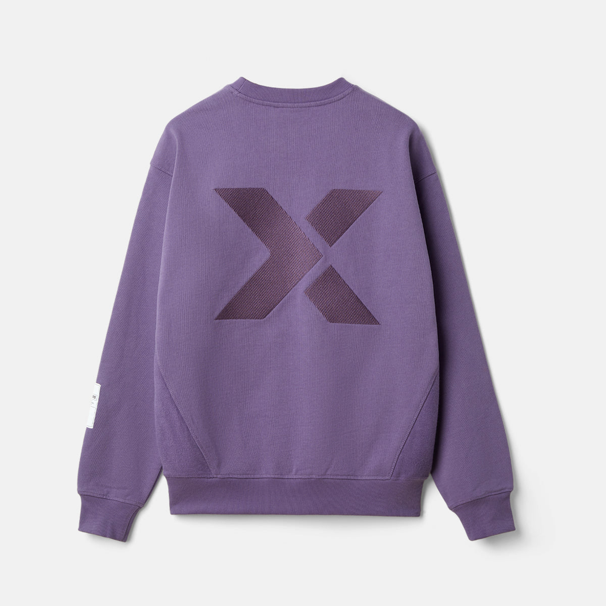 Embroidery Purple Logo Sweatshirt