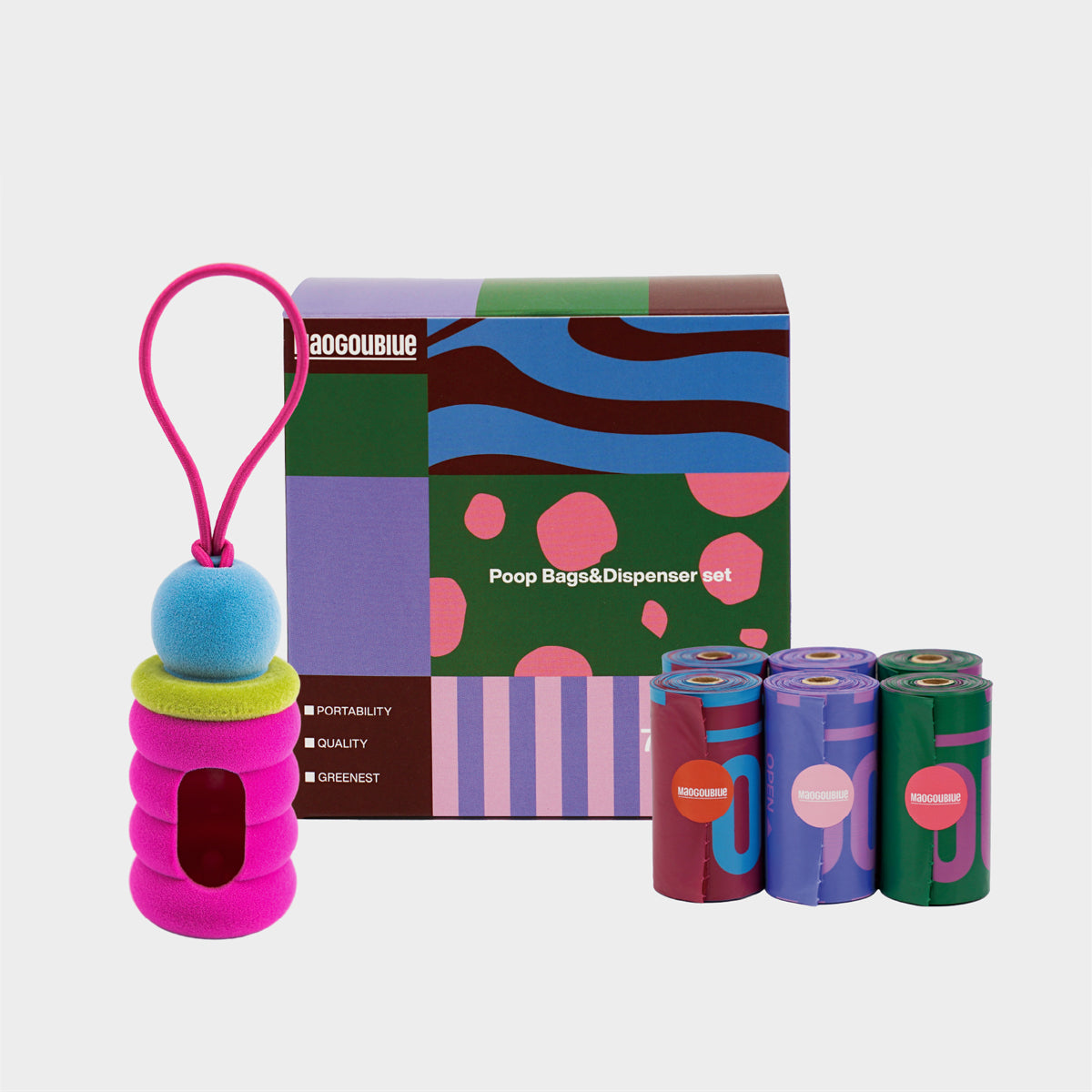 Maogoublue Pet Capsule Poop Bag Holder