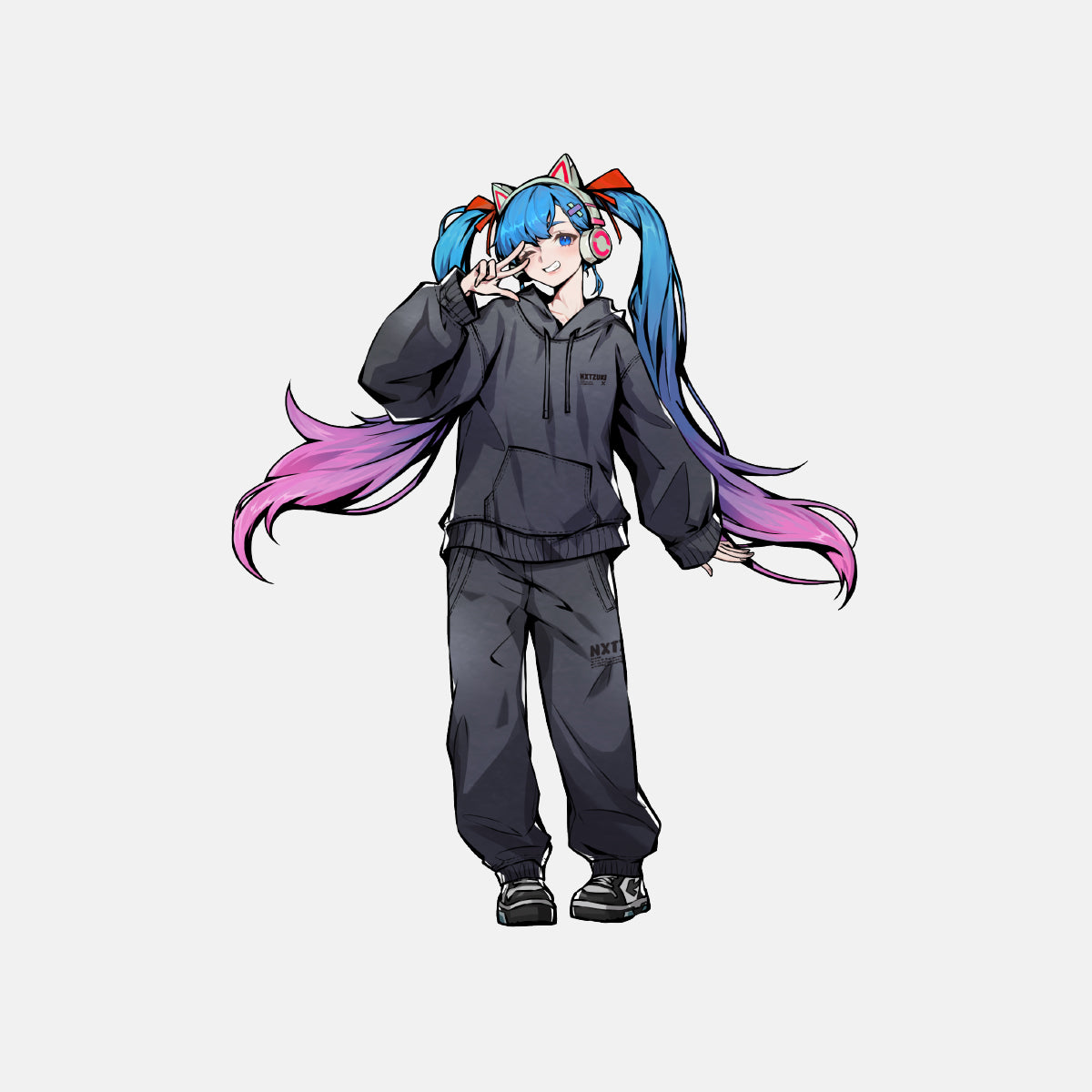 NXT AZUKI Stone Washed Sweatpants