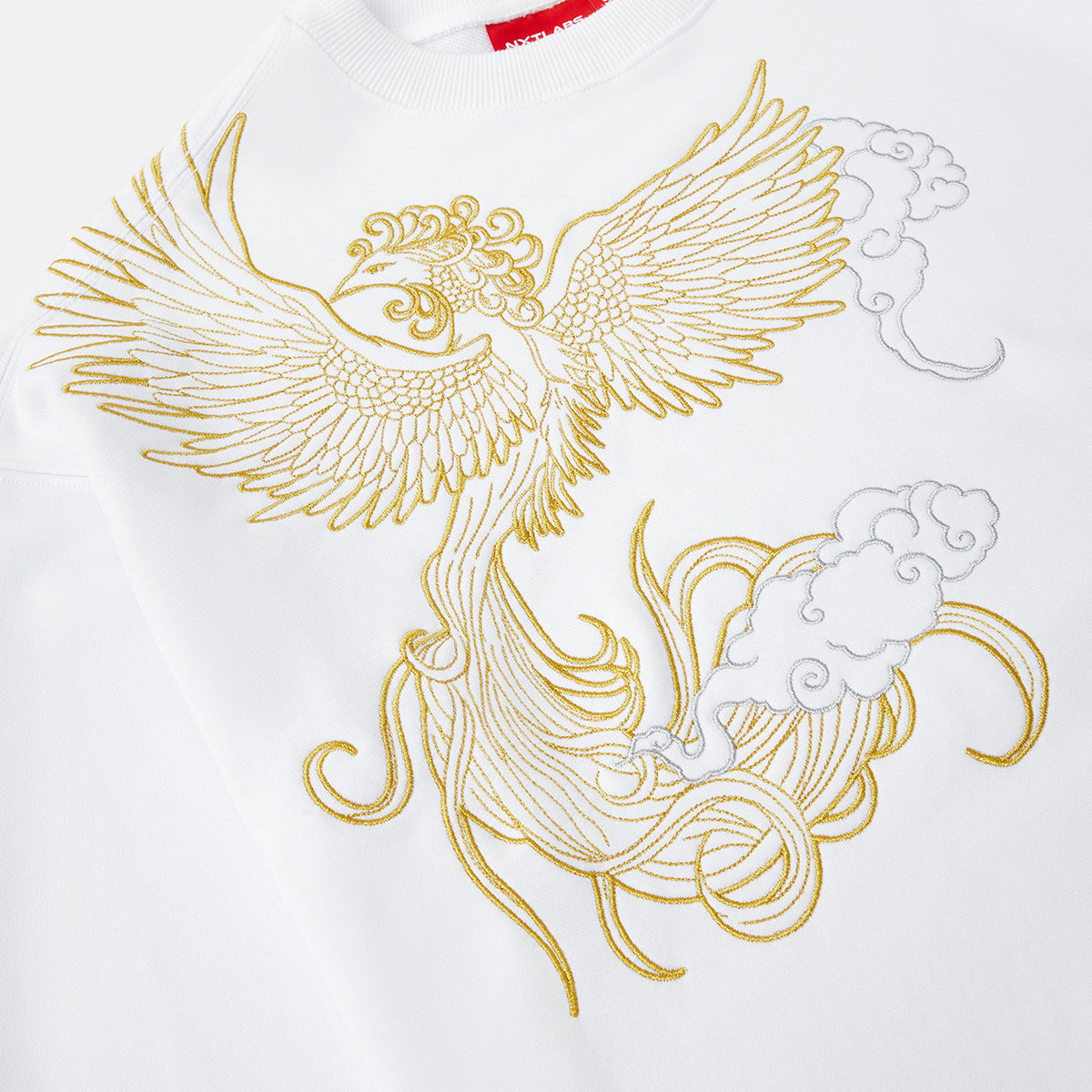 Vermilion Bird Metallic Embroidered Sweatshirt