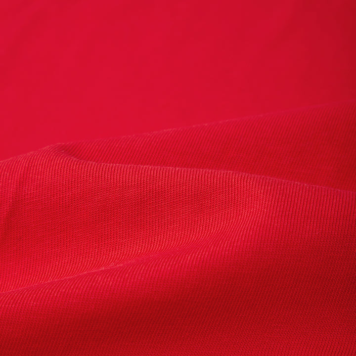 Close-up of red fabric texture