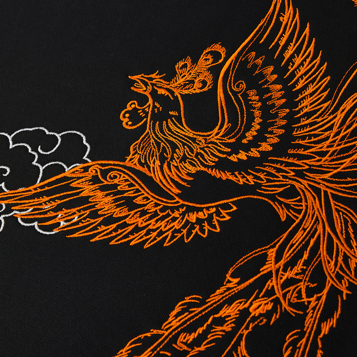 Fire Bird Embroidered French Terry Tee