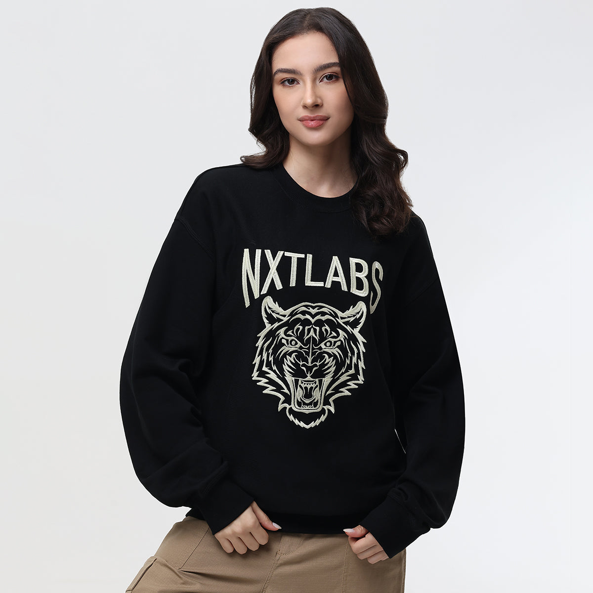 White Tiger Glow In The Dark Sweatshirt