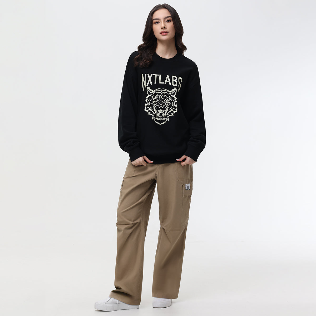 White Tiger Glow In The Dark Sweatshirt