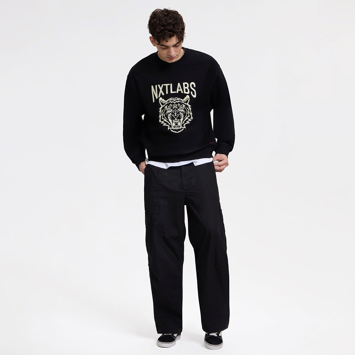 White Tiger Glow In The Dark Sweatshirt