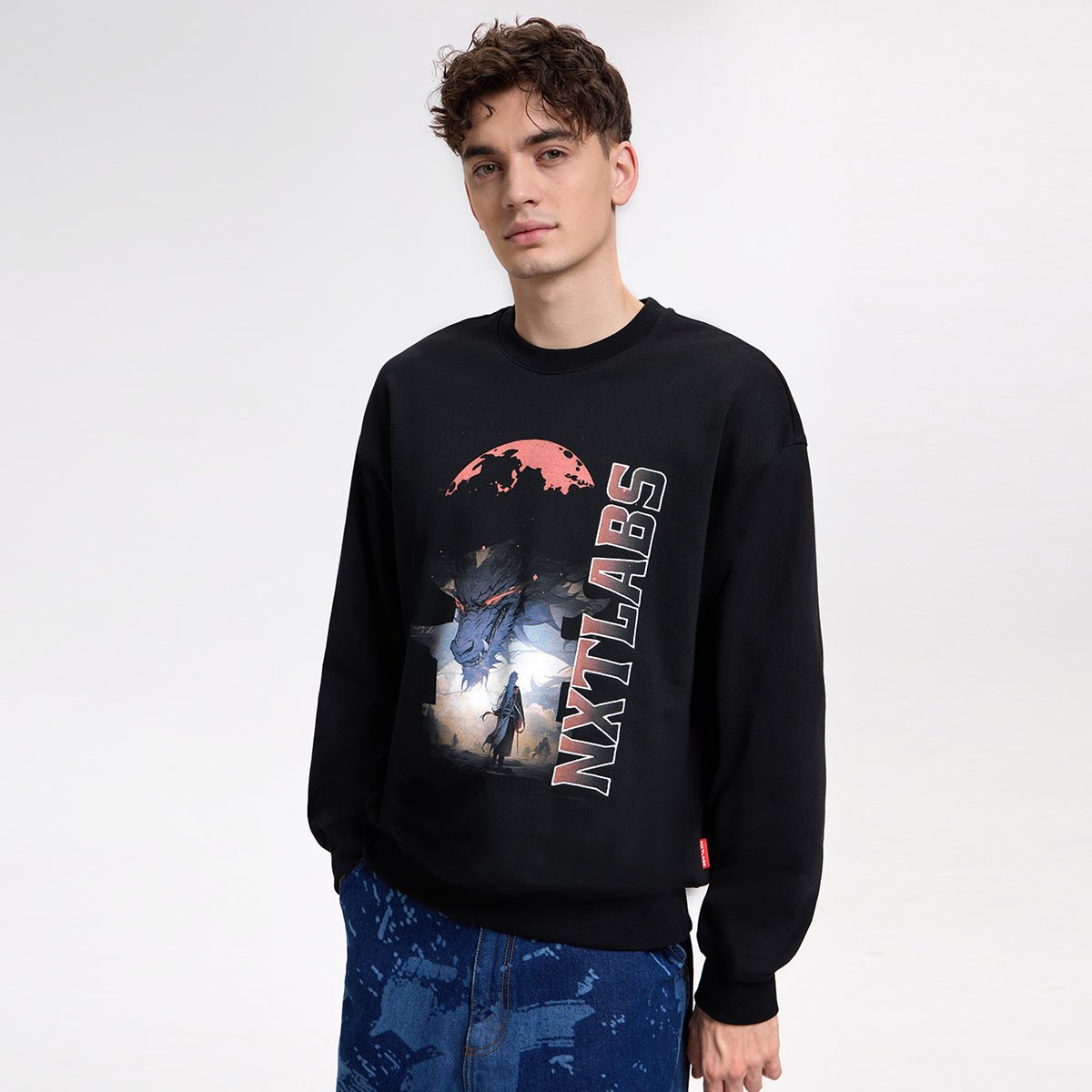 Digital Printing Glow In The Dark Sweatshirt