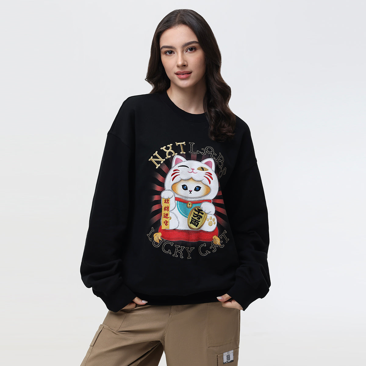 Maneki Beanz Lucky Cat Sweatshirt