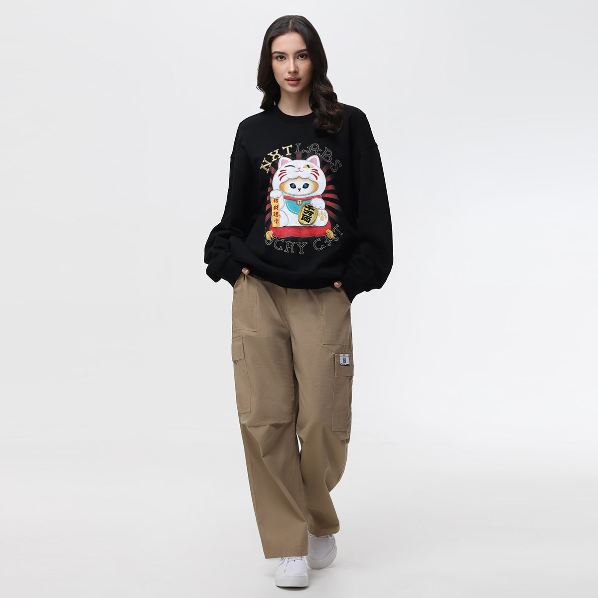 Maneki Beanz Lucky Cat Sweatshirt