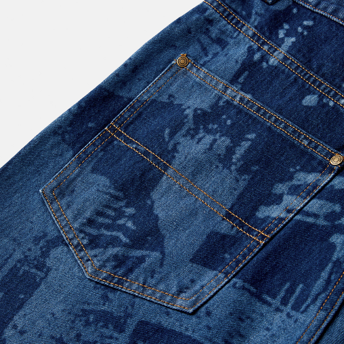 City Laser Print Jeans