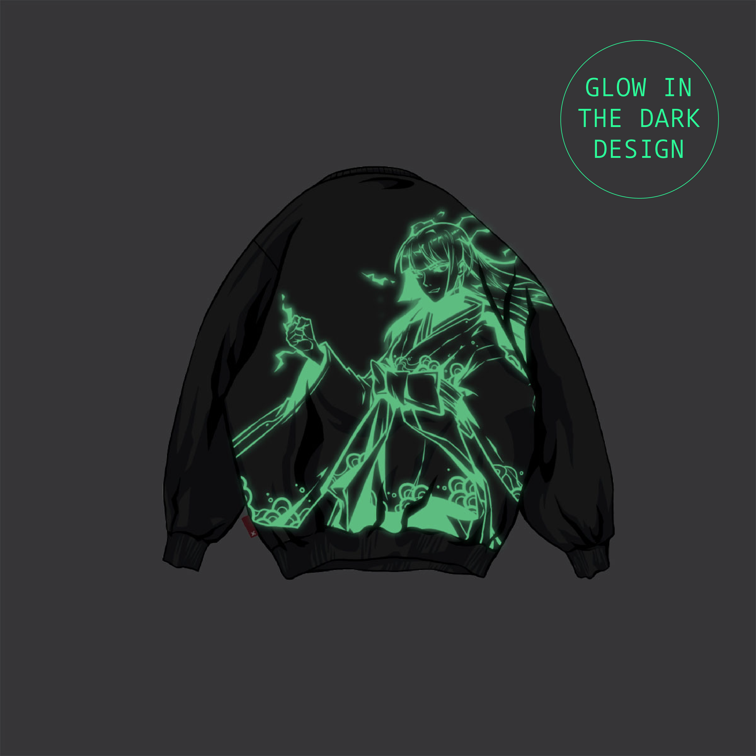 NXT AZUKI Elemental No.17368 Glow In The Dark Sweatshirt