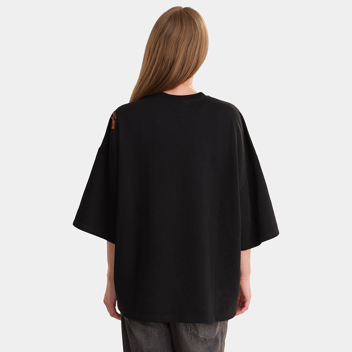 Fire Bird Embroidered French Terry Tee