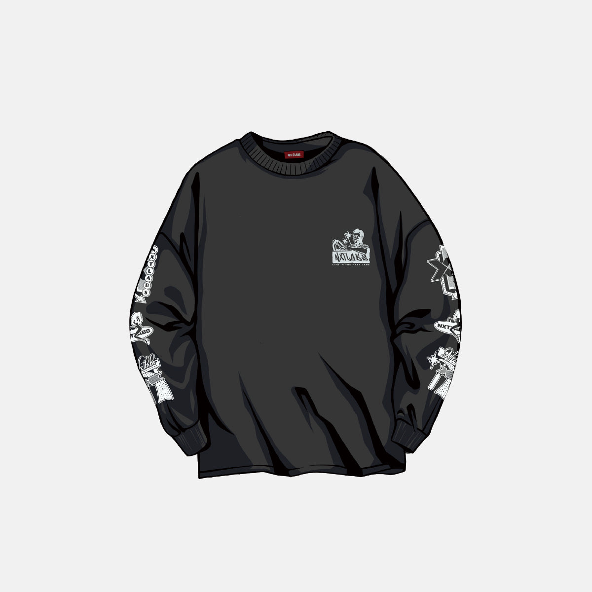 City Pop Light Board Long Sleeve T-Shirt