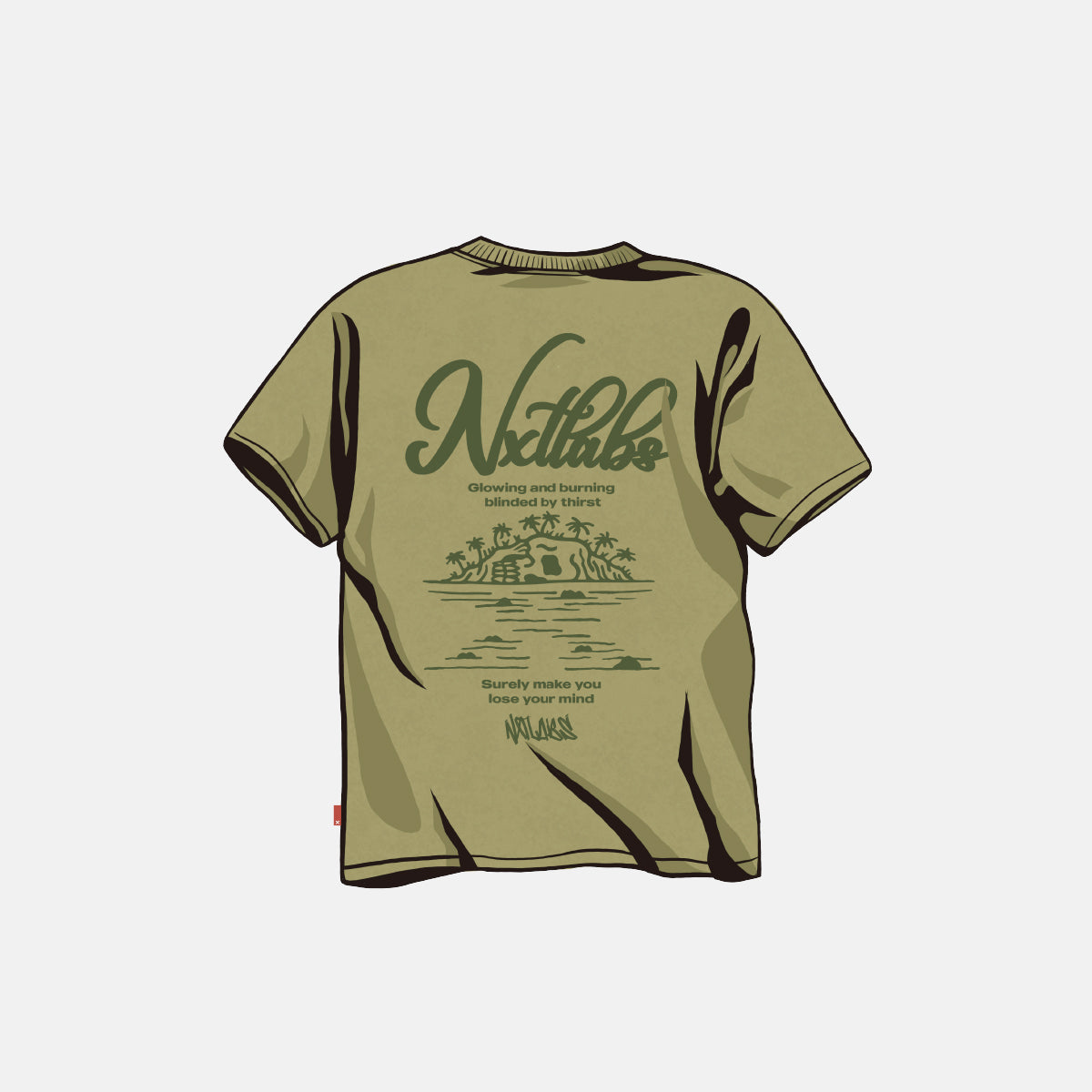 City Pop Graphic Tee Stone Washed