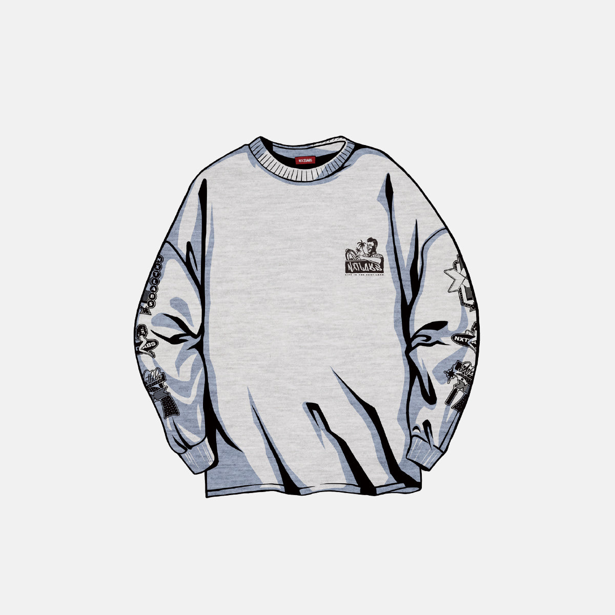 City Pop Light Board Long Sleeve T-Shirt