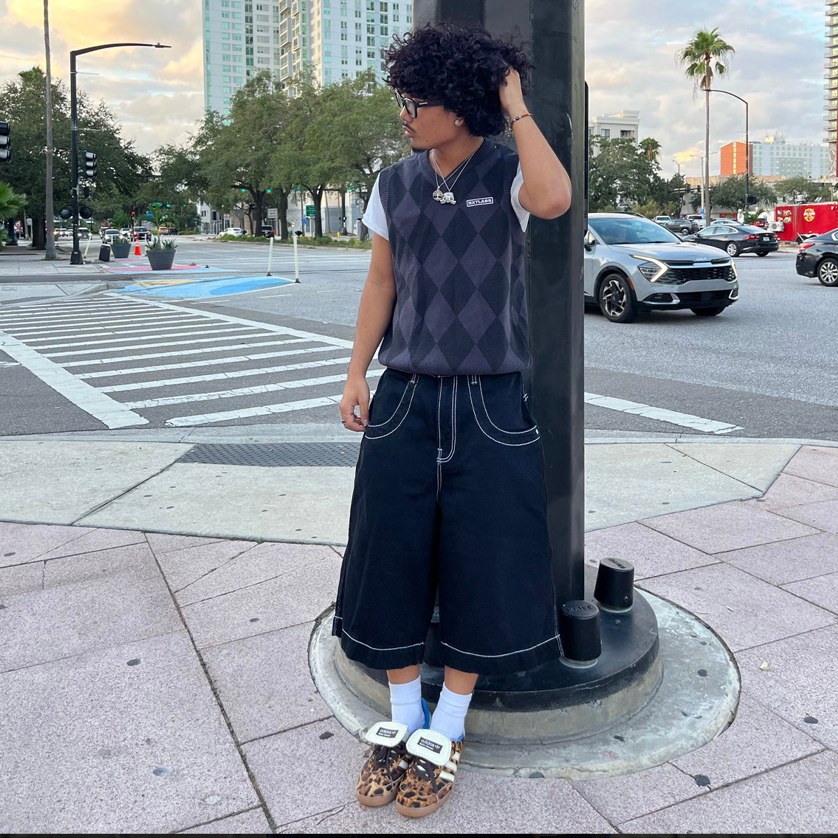 V-Neck Argyle Sweater Vest