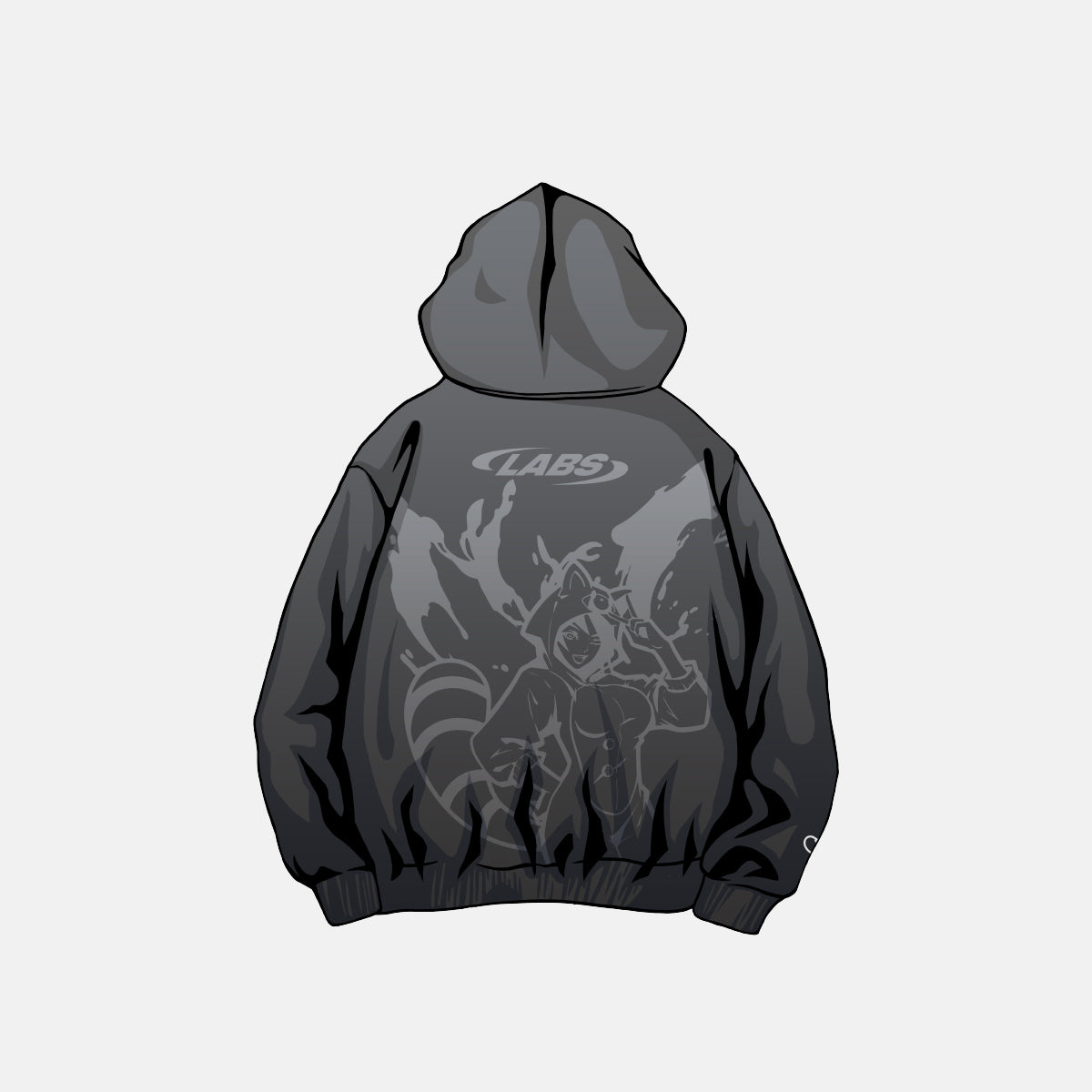 NXT AZUKI No.5787 Stone Washed Hoodie