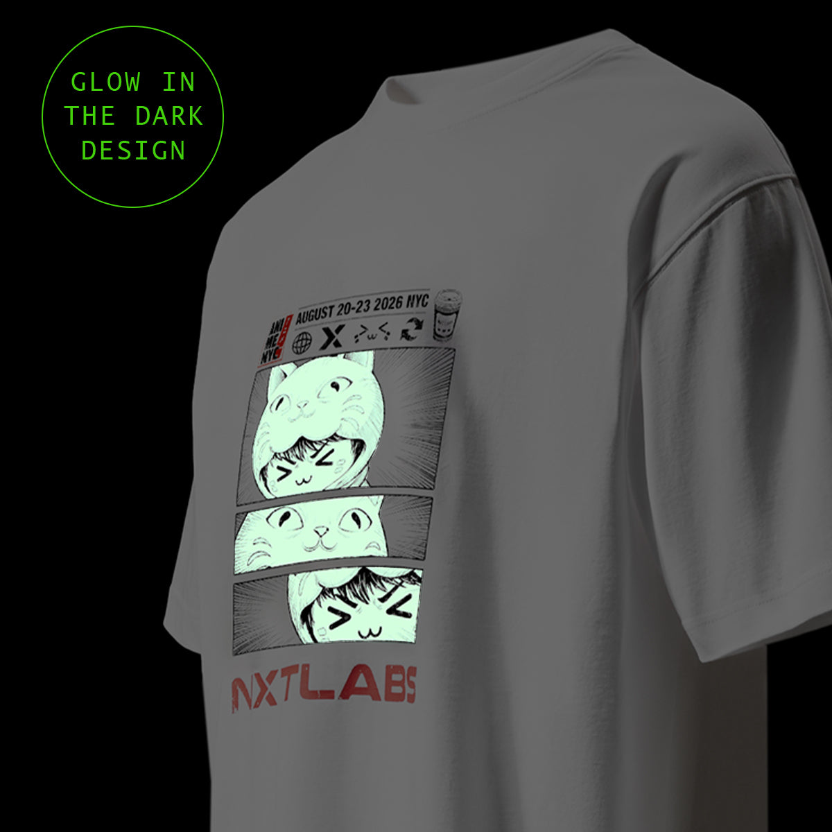 NXTLABS x Anime NYC Glow Comic Strip Tee