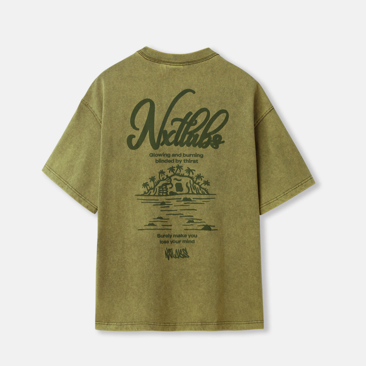 NXT City Pop Graphic Tee Stone Washed