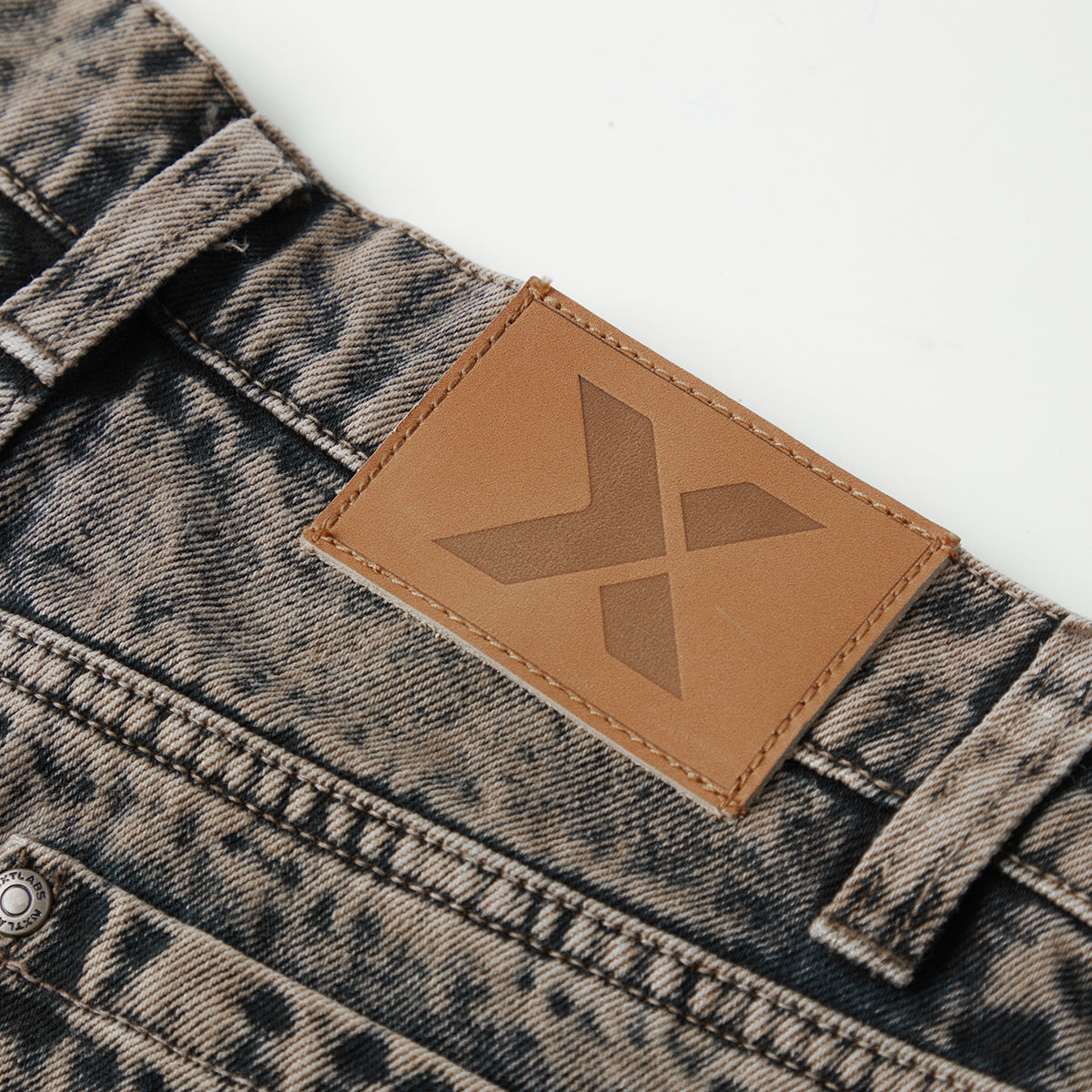 Washed Workwear Denim Shorts