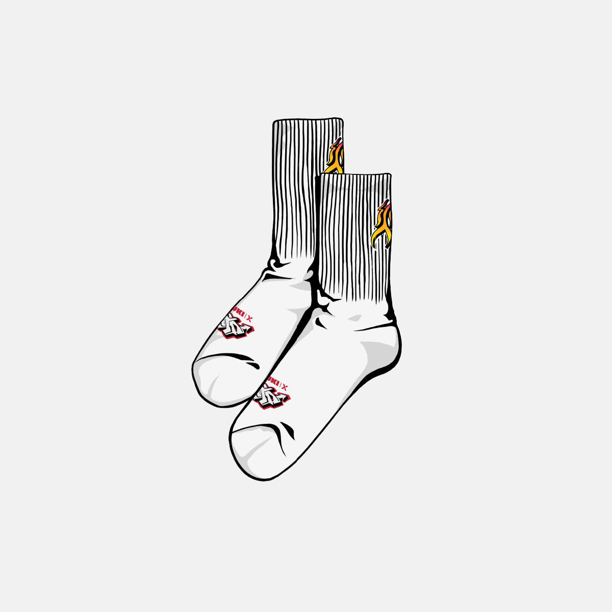 NXT AZUKI World-The Origin, Crew Socks